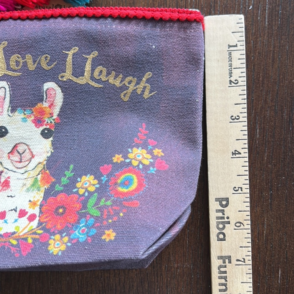 Nature Life LLIVE LLOVE LLAUGH Llama pouch - Picture 8 of 9